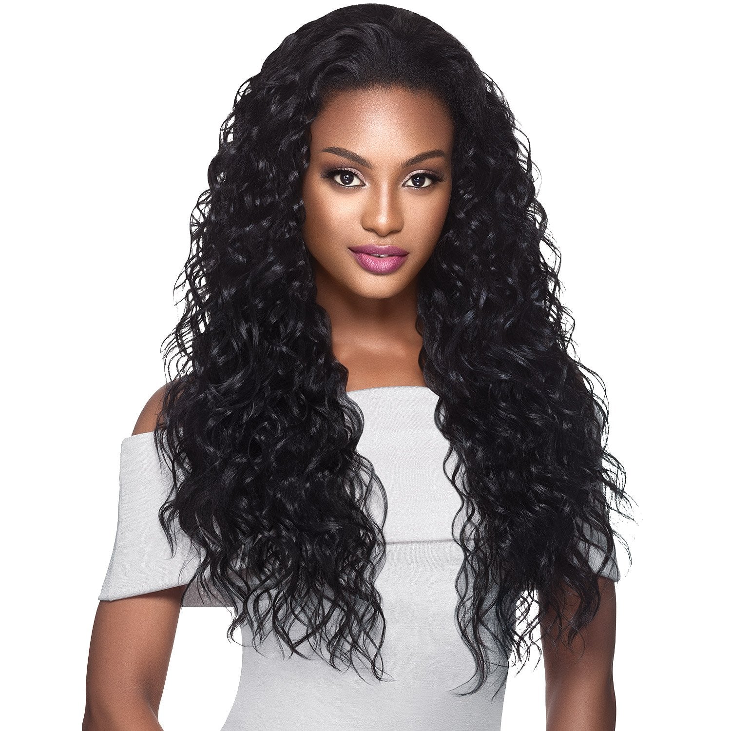 quick weave Outre Synthetic Hair Half Wig Bonita (1B)