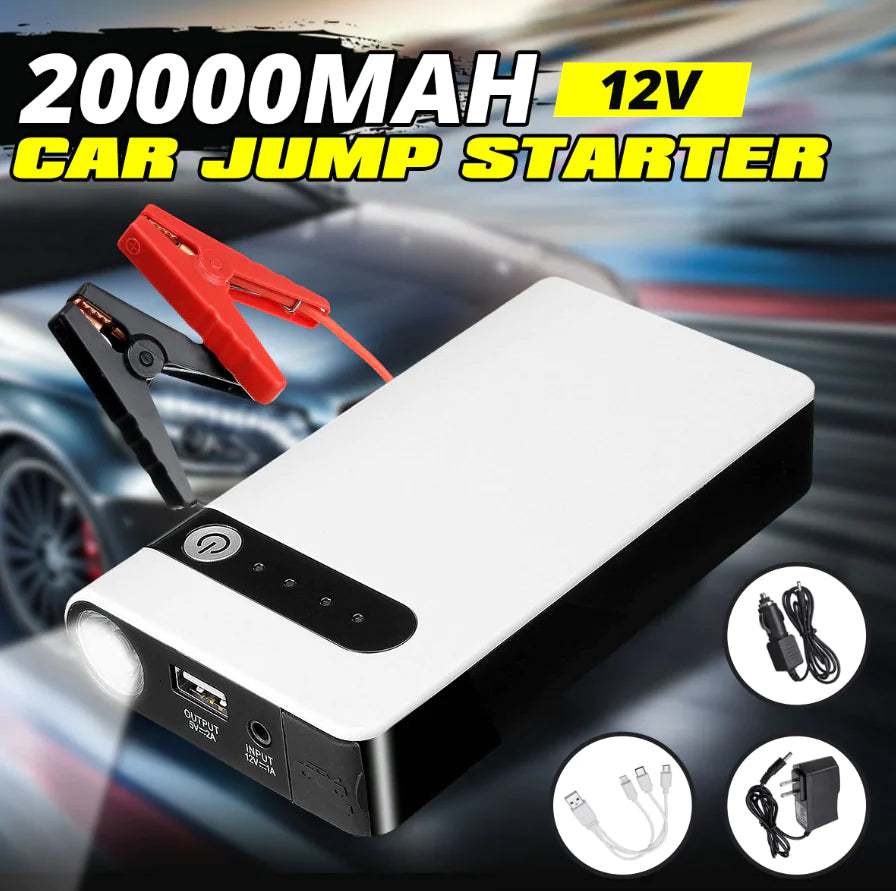 Arrancador de coche de 20000 mAh, arrancador de batería portátil con cargador de batería portátil