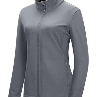 33000ft Womens Lightweight Softshell Jacket Fleece Lined Windbreaker Waterproof Warm Jacket for Running Golf Hiking