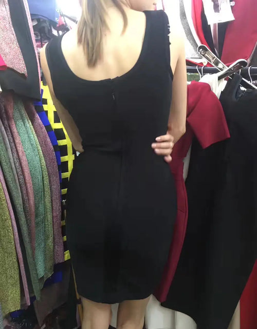 Load image into Gallery viewer, 2017 New Sexy Black Bandage Bodycon Mini Dresses
