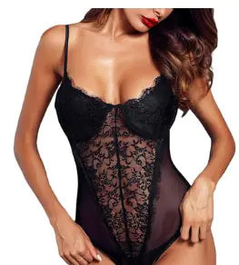 Cargar imagen en el visor de la galería, Body de lencería sin espalda de encaje para mujer

