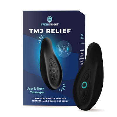 TMJ Massager | TMJ Relief Products Jaw | Jaw Massager and TMJ Massage Tool for Pain Relief Stiff Jaw Tension Stiffness and Headaches by Fresh Knight