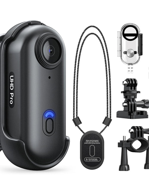 Load image into Gallery viewer, Losfom Z10 2K Action Camera 64GB Wearable Sports Camera with Waterproof Case Magnetic Clip and Quick-Mount Accessories Small Body Camera for Cycling Diving Travel and Outdoor Adventures
