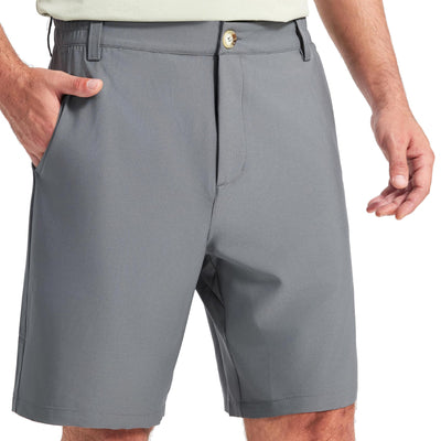 HOTSUIT Men’s Golf Shorts 9’’ Stretch Quick Dry Casual Work Shorts with Pockets Lightweight Men’s Dress Shorts Gray XL