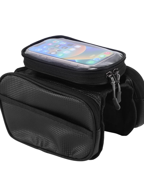Load image into Gallery viewer, Viitech Bicycle Top Tube Bag，Comes With Rain Cover，Waterproof Bicycle Front Rack Bag，Top Tube Bicycle Bag Suitable Road Mountain Bike Outdoor Cycling Travel Hiking Bag Bike Accessories
