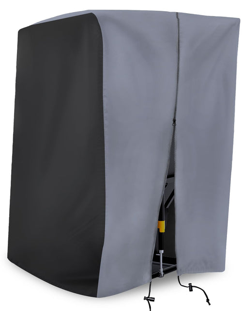 Charger l'image dans la visionneuse de galerie, Housse de tapis de course XYZCTEM, anti-poussière, imperméable, pliable, pour intérieur et extérieur, protection solaire, noire et grise.
