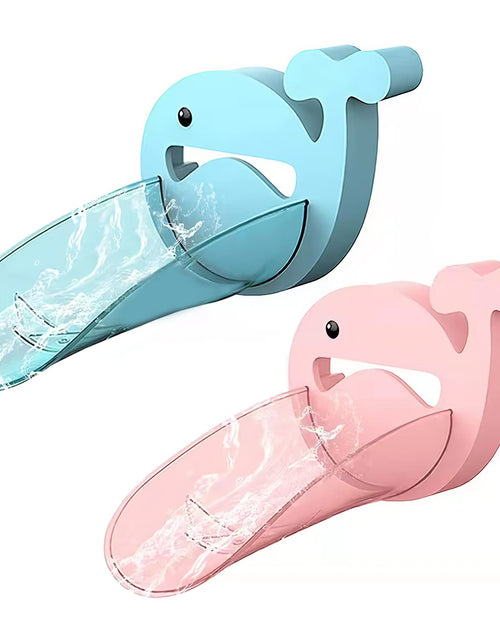 Charger l'image dans la visionneuse de galerie, Faucet Extender 2PCS Blue &amp; Pink Bathroom Extension Spout Accessories Faucet Extender Sink for Kids Adapter Easy Assembly for Kitchen Cartoon Crab Faucet Cover
