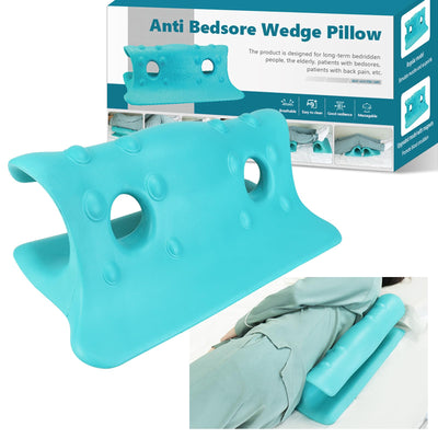 YHK Position Wedge Pillow for Bedsore Pressure Relief Side Lying Body and Foot Support Pillow Muscle Relax Back Pain Relief Pillow Bedsore Prevention Cushion Non-Slip Easy to Wash (Pack of 1)