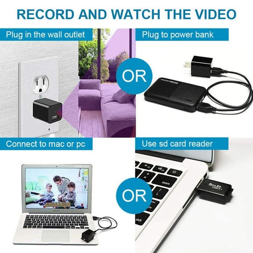 Load image into Gallery viewer, Mini Hidden Camera Home Security Nanny Cam Full HD 1080P DVR Night Vision Audio
