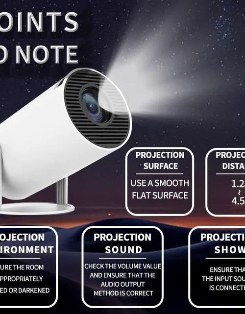 Charger l'image dans la visionneuse de galerie, Portable Projector, Projector with Remote Control, Android Wifi Bluetooth-Compatible Projector, Home Theater Projector for Outdoor, Office, Bedroom
