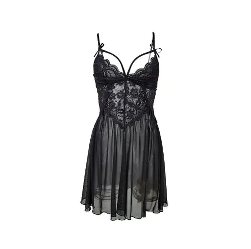 Cargar imagen en el visor de la galería, Camisón sexy transparente de talla grande con lentejuelas
