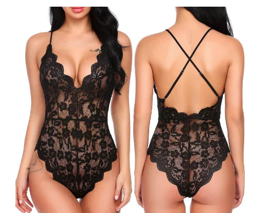 Bodysuit de encaje (una pieza) lencería femenina WOLFF