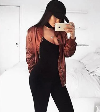 Load image into Gallery viewer, Women&#39;s Casual Baseball Jacket
