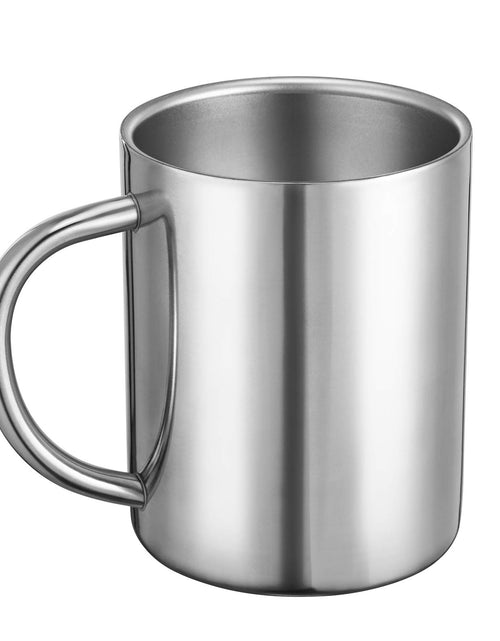 Cargar imagen en el visor de la galería, Bidponds Taza de café de doble pared de acero inoxidable, 400 ml, tazas de té, tazas de viaje para camping
