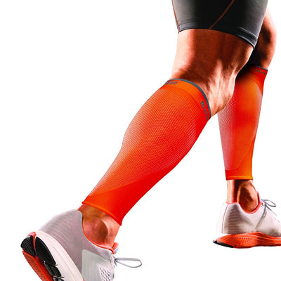 Shock Doctor SVR Recovery Compression Calf Sleeve Shock Orange Adult-X-Small
