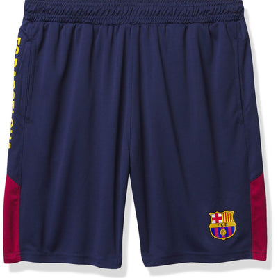Spanish Primera Liga Barcelona Mens Soccer Shorts Navy Small
