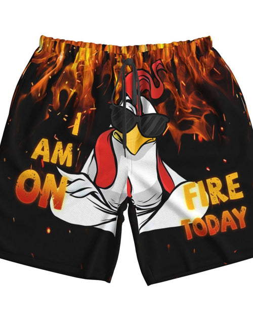 Load image into Gallery viewer, Stop Staring at My Cock Mens Beach Shorts Swim Trunks Beach Surfing Swimming Shorts with Pockets Liner Casual Fashion

