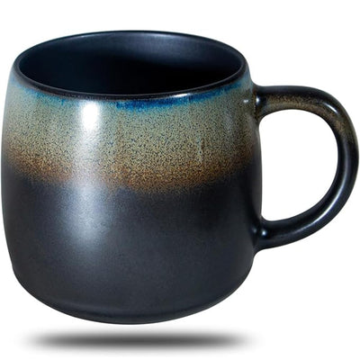 oojdzoo Large Ceramic Coffee Mugs 20 Oz Oversized Pottery Coffee Mugs HandmadeBig Stoneware Tea Cups for Office and Home(White/Black)