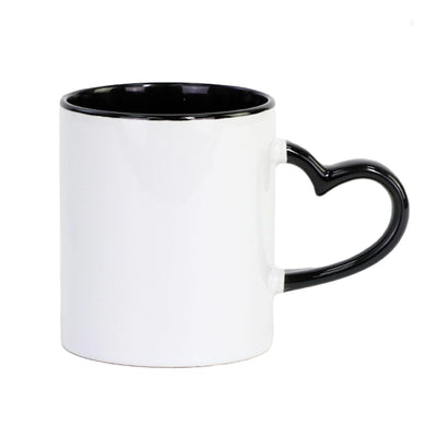 CRUMANCY Taza de café de cerámica de 11 oz. Tazas de colores surtidos, taza de café con asa, tazas grandes de restaurante para café, té, cacao, capuchino, cereales, blanco mate por fuera y colorido por dentro.