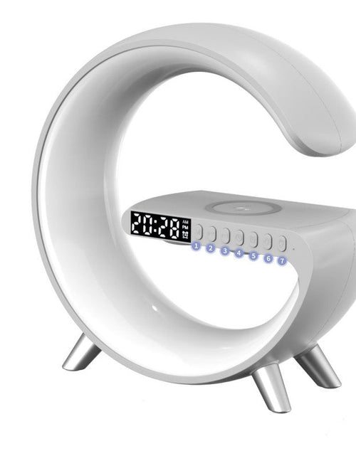 Charger l'image dans la visionneuse de galerie, New Intelligent G Shaped LED Lamp Bluetooth Speake Wireless Charger Atmosphere Lamp App Control For Bedroom Home Decor
