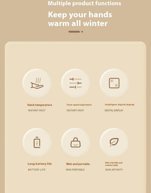 Load image into Gallery viewer, Portable Rechargeable Hand Warmer
