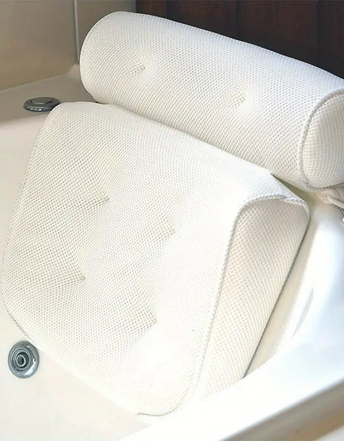 Cargar imagen en el visor de la galería, 3D Mesh Spa Bath Pillow with 6 Suction Cups for Support
