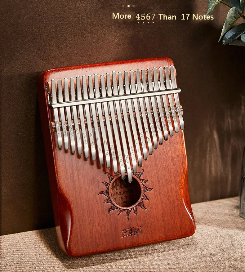 21-Note Kalimba Thumb Piano For Beginner Musicians