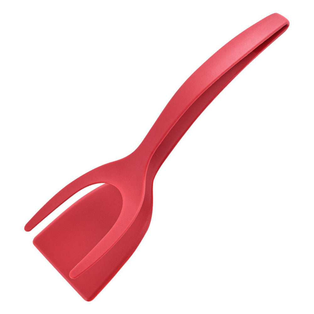 Pinzas 2 en 1 para sujetar y voltear huevos, pinzas para espátula, pinzas para panqueques, huevo frito, tostadas francesas, tortilla, accesorios de cocina invertidos