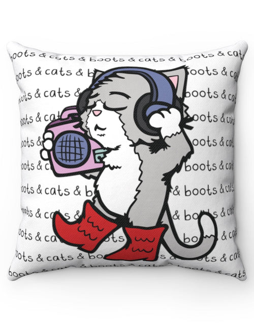 Cargar imagen en el visor de la galería, Almohada de botas y gatos

