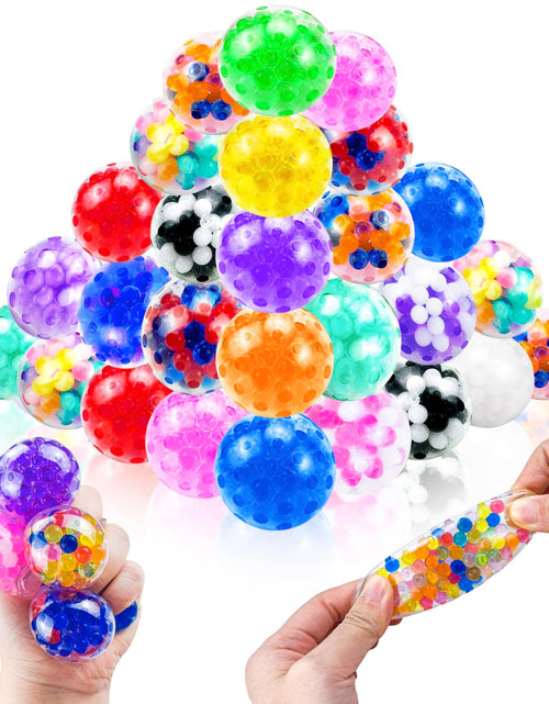 Load image into Gallery viewer, 50Pcs Stress Balls Squishy Squeeze Balls Bulk Small Squeeze Balls for Adults Stress Relief Party Favors Birthday Gift
