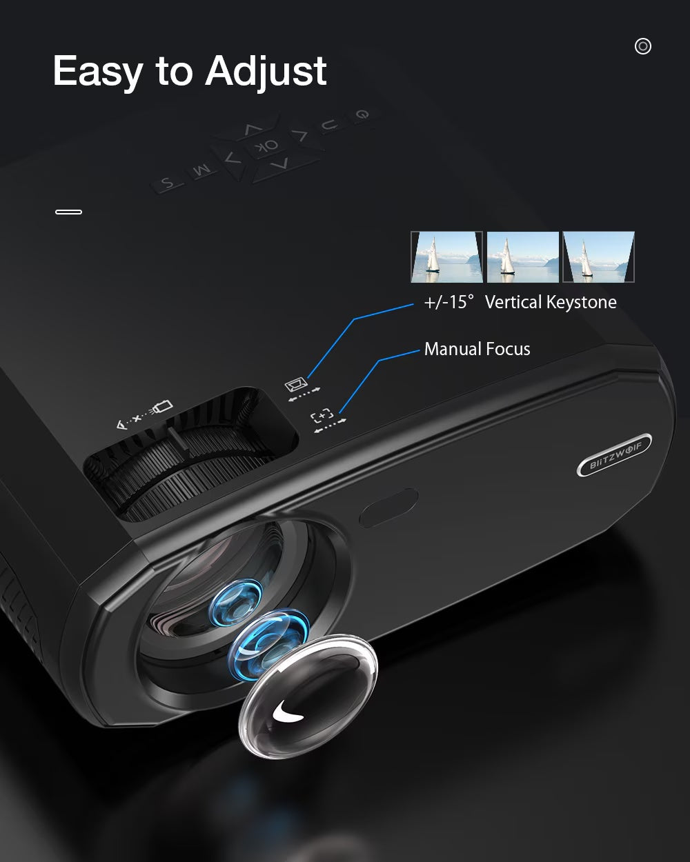 Proyector de cine en casa para exteriores