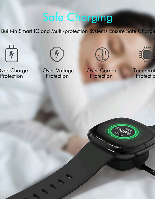 Load image into Gallery viewer, Wireless Charger For Fitbit Sense Versa 3 4 Watch USB Fast Charging Dock Cable
