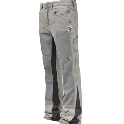 Men's Elastic Denim Bell-Bottom Pants