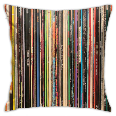 HANGWWZQ Housse de Coussin Carrée pour Disques de Rock Alternatif Classique, Taie d'Oreiller Décorative pour Voiture, Canapé, Chaise, Lit, Salon, 45x45 cm