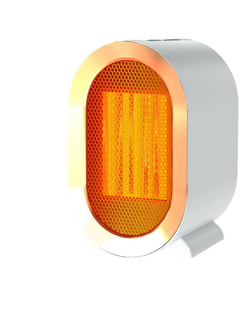 Cargar imagen en el visor de la galería, TRAVEANT Portable PTC Ceramic Space Heater 1200W High Output Fan for Bedroom Office Desk Indoor Use White (Pearly White)
