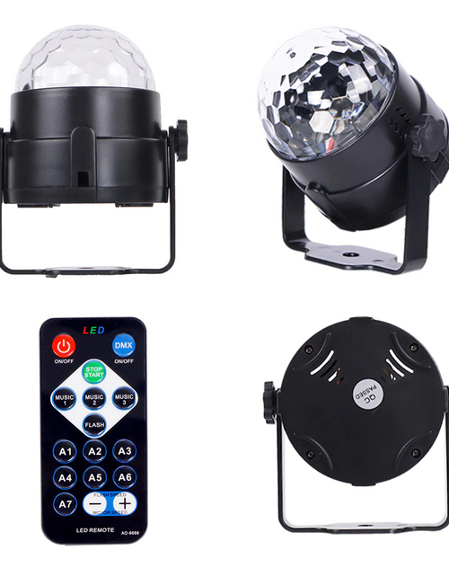 Cargar imagen en el visor de la galería, Luces de discoteca, estroboscópicas, LED, bola de DJ, bombilla activada por sonido, lámpara de decoración para baile
