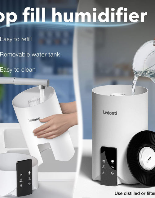 Load image into Gallery viewer, WiFi Control Humidifiers for Bedroom   Dual Mist (Cool &amp; Warm) ! Humidifier 4L
