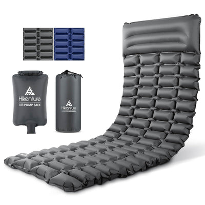 Hikenture Sleeping Pad for Camping 28" Ultra-Wide Camping Mattress with Pillow Inflatable Backpacking Mat(1154-A2)