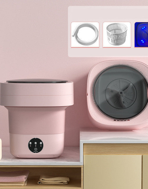 Charger l'image dans la visionneuse de galerie, Mini Foldable Washing Machine Portable Mini Socks Underwear Panties Washing Machine Big Capacity 3 Models With Spinning Dry Gadgets
