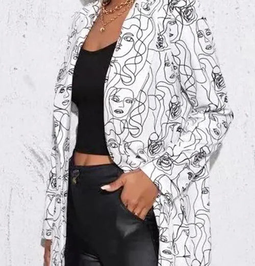 Load image into Gallery viewer, Printed Suit Jacket
