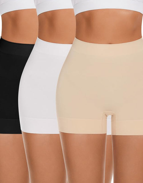 Load image into Gallery viewer, FRESBEIT Slip Shorts for Women Under Dress Boyshorts Panties Anti Chafing Shorts Smooth Shapewear Shorts 3XL
