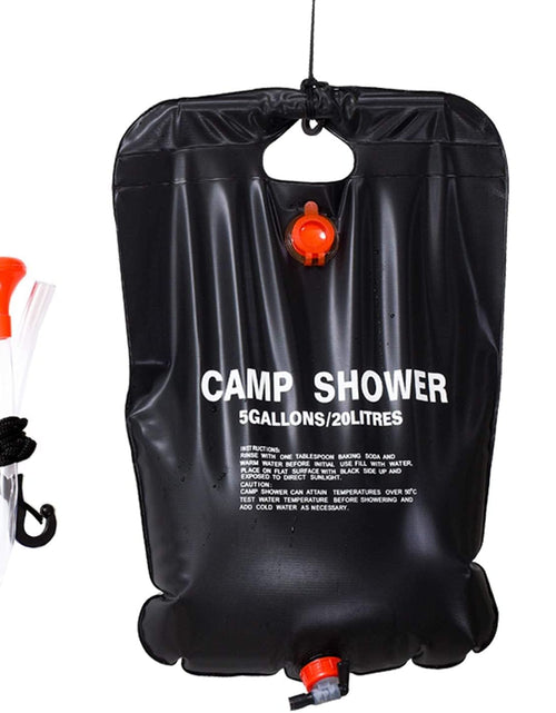 Load image into Gallery viewer, Camping Portable Solar Shower Bag 5 Gallons/20L with On/Off Shower Head for Camping Beach Swimming Outdoor Traveling Camping Accessories
