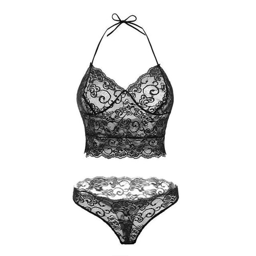 Charger l'image dans la visionneuse de galerie, Ensemble de lingerie et de vêtements de nuit en dentelle
