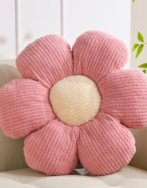 Charger l'image dans la visionneuse de galerie, XIAIJIA Coussin Fleur en Forme de Fleur, Coussin Décoratif Margueritte pour Lit, Joli Oreiller de Décoration, Coussin de Sol Fleur, Coussin de Siège Doux, Coussin Fleur Rose 50 cm
