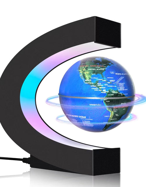 Load image into Gallery viewer, Poojaed Magnetic Levitating Floating Globe with LED Lights Cool Gadgets C Frame Globe Lamp for Men Father Husbands Boys and Girls Cool Tech Item for Office Home Bookshelf Desk Decor
