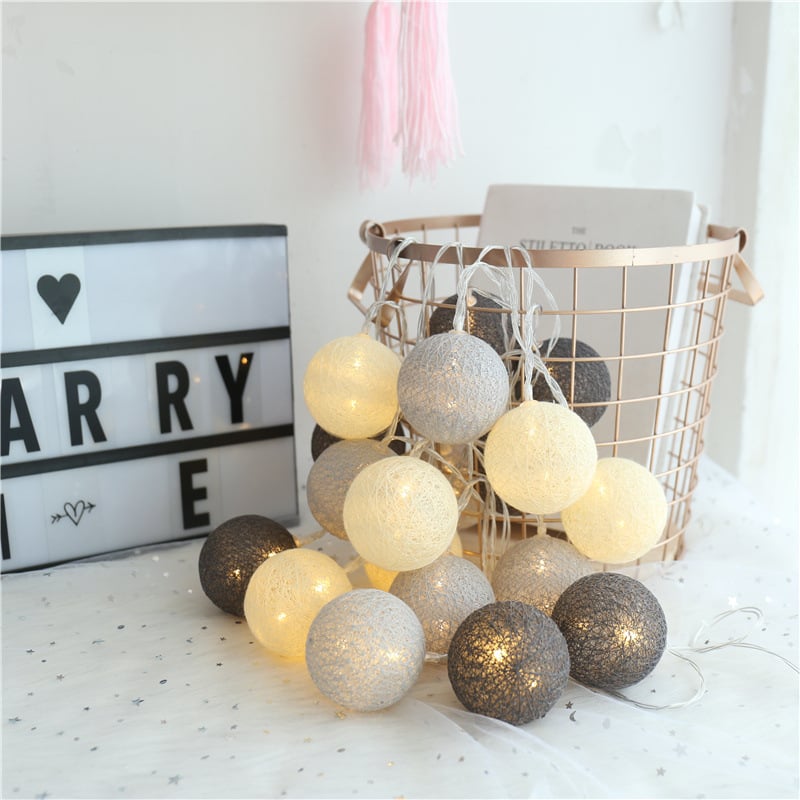 LED Cotton Thread Starry Lanterns