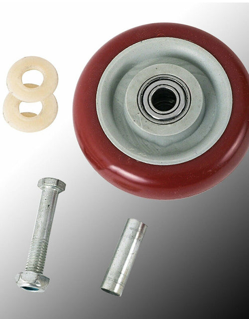Load image into Gallery viewer, 4 Pack 5 Inch Caster Wheels Swivel Plate Polyurethane Wheels Heavy Duty Wheels
