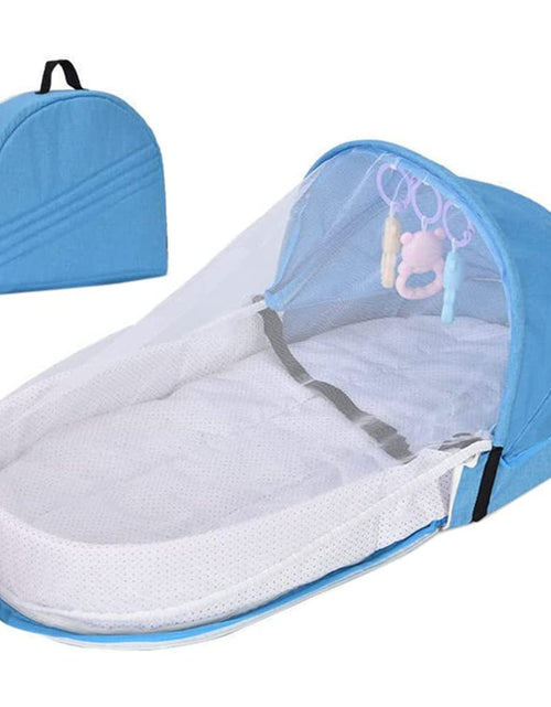 Cargar imagen en el visor de la galería, SFNTION Baby Travel Cot with Net Foldable Baby Tent Washable Crib Bionic Travel Bed Breathable Cradle Cot
