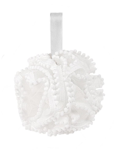 Load image into Gallery viewer, Shower Bath Sponge Jixik 50g Soft Shower Loofahs Balls for Body Wash Scrubber Cleaning Loofah Bathroom Accessories 1Pack (White)
