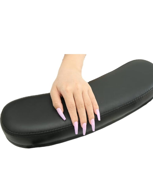 Cargar imagen en el visor de la galería, Cojín de mano para manicura, almohadilla, esmalte de uñas, cojín de mano, mesa de manicura portátil, almohada de mano, herramientas de decoración de uñas, cojín de mano, SPA de uñas, salón de uñas, técnico de uñas en casa (negro)
